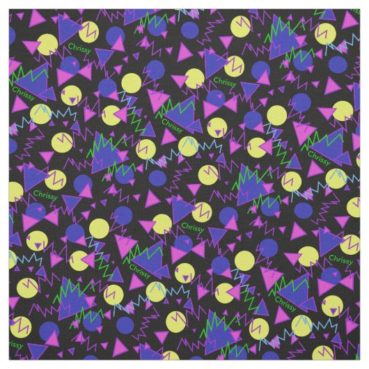 1990, aangepaste naamstof retro stof (Swatch)