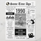 1990 Birthday Newspaper Flyer (Voorkant)