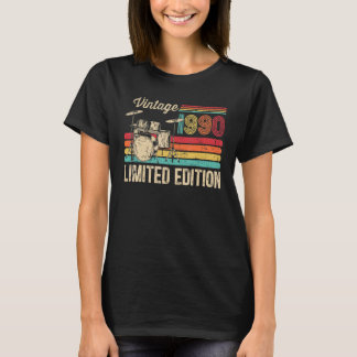 1990 Drums 33e verjaardag Drummer T-shirt