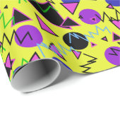 1990 gewaagd geometrisch cadeaupapier (Rol Hoek)