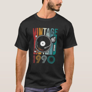 1990 Geweldige 32 jaar oud Retro 32e geboorte T-shirt