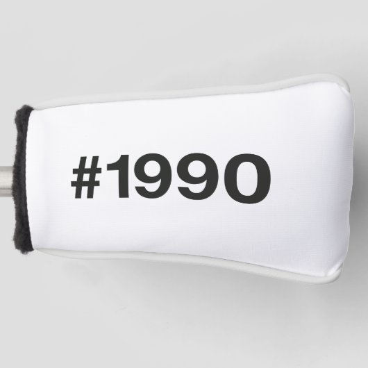 1990 Hashtag 35 Verjaardag Jubileum Golfheadcover (Voorkant)