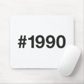 1990 Hashtag 35 Verjaardag Jubileum Muismat (Met muis)