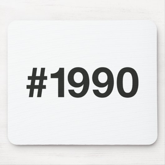 1990 Hashtag 35 Verjaardag Jubileum Muismat (Voorkant)