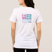 1990 Keep It Classic – Retro 90s Surf Esthetiek Tri-Blend Shirt (Achterkant)