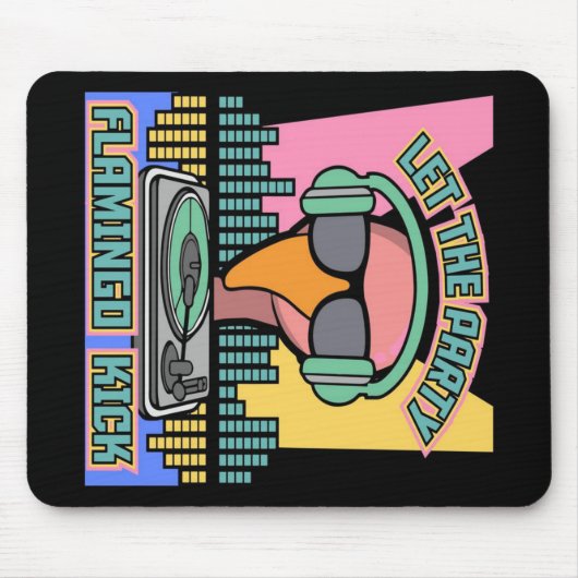 1990 laat de partij Flamingo Kick Animal  Muismat (Voorkant)