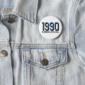 1990 Origineel Ronde Button 5,7 Cm (In situ)