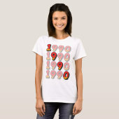 1990 Retro Design T-shirt (Voorkant volledig)