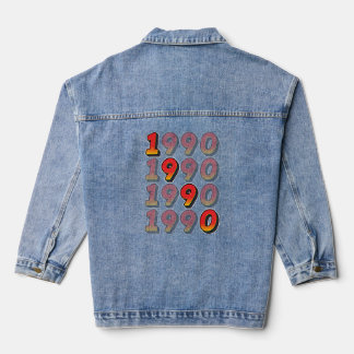 1990 Retro ontwerp Denim Jacket