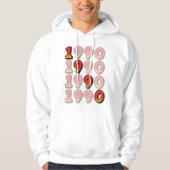 1990 Retro ontwerp Hoodie (Voorkant)