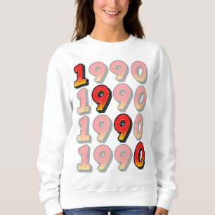 1990 Retro ontwerp Trui