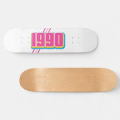 1990 vintage tekst persoonlijk skateboard (Horizontaal)