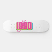 1990 vintage tekst persoonlijk skateboard (Horizontaal)