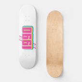 1990 vintage tekst persoonlijk skateboard (Voorkant)