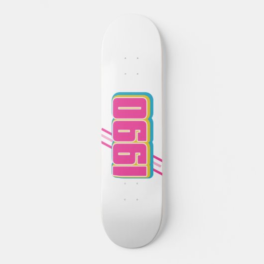 1990 vintage tekst persoonlijk skateboard (Voorkant)