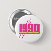 1990 vintage tekst ronde button 5,7 cm (Voorkant /achterkant)