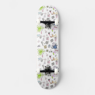 1990s Cartoon comedy nostalgie patroon skateboard