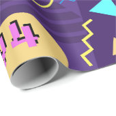 1990s disco Memphis funky patroon Cadeaupapier (Rol Hoek)