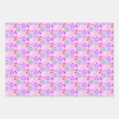 1990s feest kinderen verjaardag inpakpapier vel (Voorkant 3)