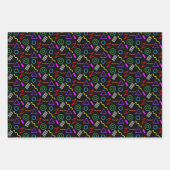 1990s feest kinderen verjaardag inpakpapier vel (Voorkant 2)