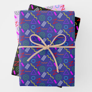 1990s feest kinderen verjaardag inpakpapier vel