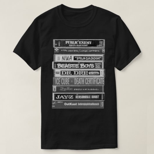 1990s Hip Hop Classic Cassette Tapes Perfect Gift  T-shirt (Design voorkant)