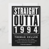 1990s Hip Hop Verjaardagsfeest Uitnodiging (Voorkant)