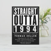 1990s Hip Hop Verjaardagsfeest Uitnodiging (Staand voorkant)