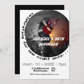 1990s Muziek 30e foto Verjaardagsfeest Kaart (Voorkant / Achterkant)