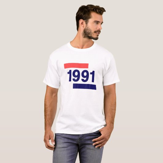 1991, 30e verjaardag t-shirt (Voorkant volledig)