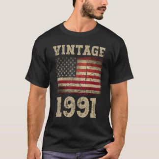 1991 Amerikaans Vlaggenplein voor de Verenigde St T-shirt