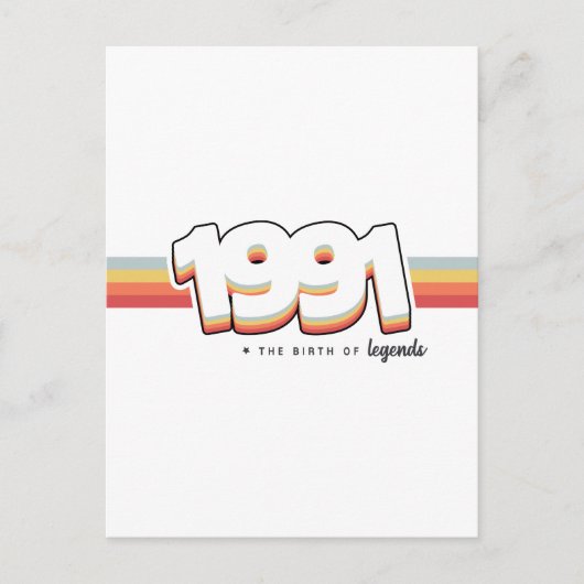 1991 De geboorte van legendes Briefkaart (Voorkant)