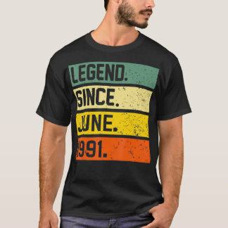1991 jaar oude geschenken  wetend sinds 31 juni t-shirt