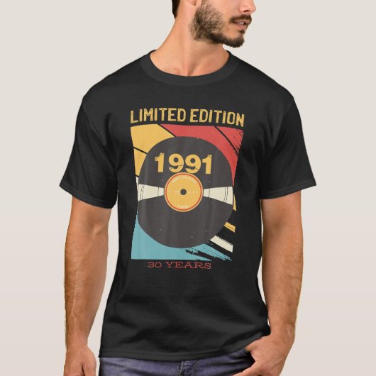  1991 Limited Edition 30 Year Old 30th Birt T-shirt (Voorkant)