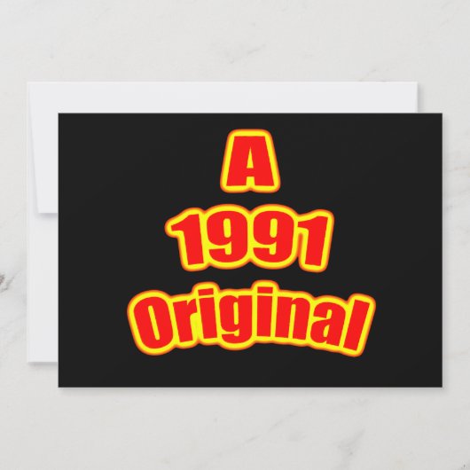 1991 Oorspronkelijk rood zwart Kaart (Voorkant)