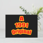 1991 Oorspronkelijk rood zwart Kaart (Staand voorkant)