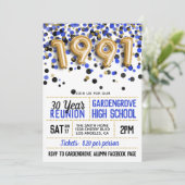 1991 Reunion middelbare school Kaart (Staand voorkant)