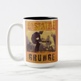 1991 Seattle Grunge Bands Tweekleurige Koffiemok