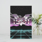 1991 Tech noir Briefpapier (Staand voorkant)