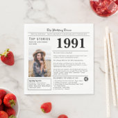 1991 Verjaardag Trivia Servet (Insitu)