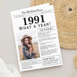 1991 Verjaardag wenskaart Feestdagen Kaart