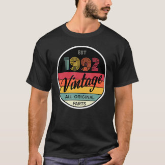 1992 Alle Originele Onderdelen Mannen Vrouwen 30e T-shirt