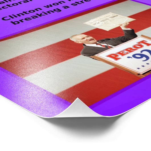 1992 - Amerikaanse presidentsverkiezingen Foto Afdruk (Hoek)