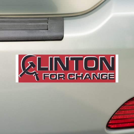 1992 Anti-Clinton Bumpersticker (Op auto)