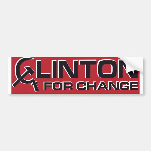 1992 Anti-Clinton Bumpersticker (Voorkant)