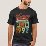 1992 Authentic Quality 1992 30th Birthday T-shirt<br><div class="desc">Vintage 1992 Authentic Quality 1992 30th Birthday Mannen Women.</div>