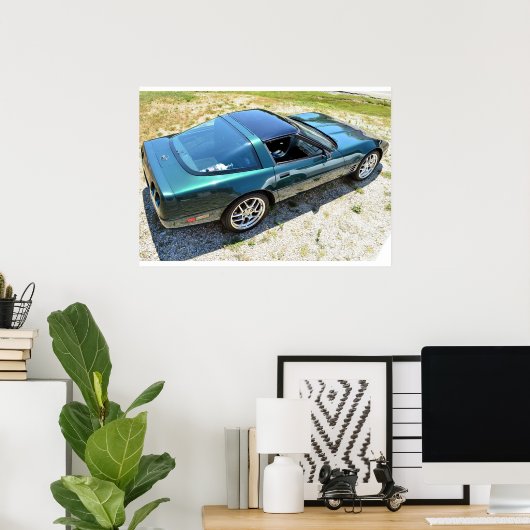 1992 C4 Corvette Poster (Thuiskantoor)