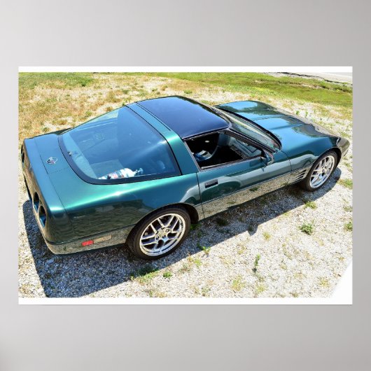 1992 C4 Corvette Poster (Voorkant)