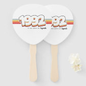 1992 De geboorte van legenden Handwaaier (Voorkant en achterkant)