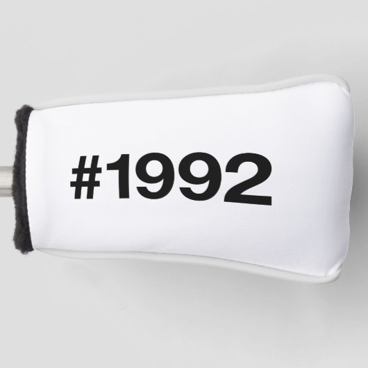 1992 Hashtag 33 Verjaardag Jubileum Golfheadcover (Voorkant)